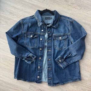 PLT denim shirt/shacket